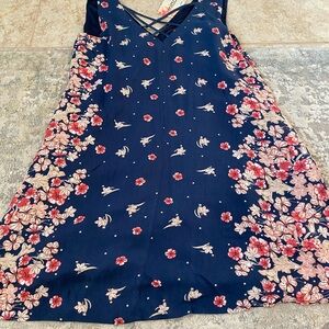 Mittoshop Navy Floral Dress